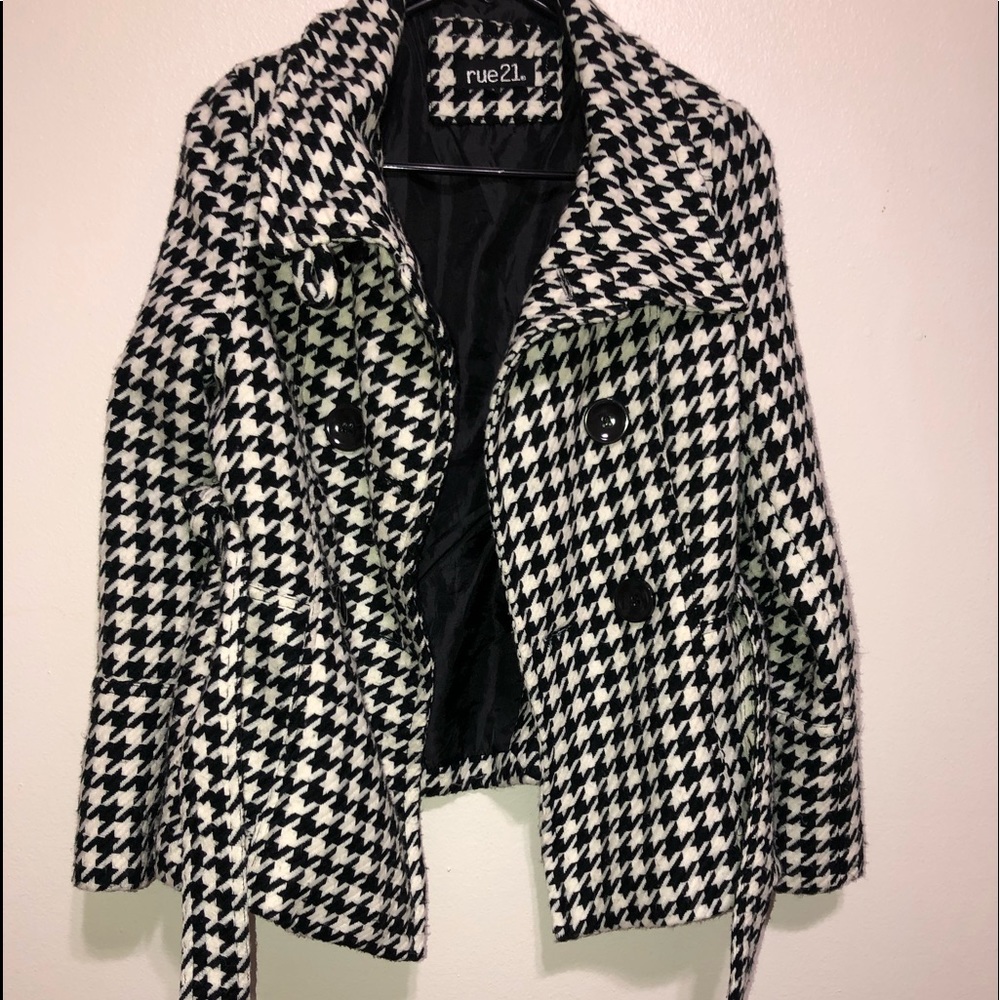 Black and White Winter Coat